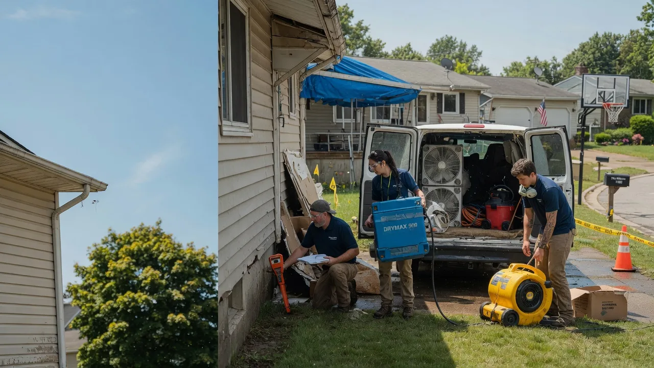 Ceiling Leak Cleanup in Crosby, PA near me
